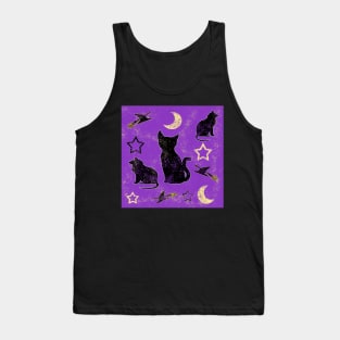 Painted Cats and Witch Hats Tank Top